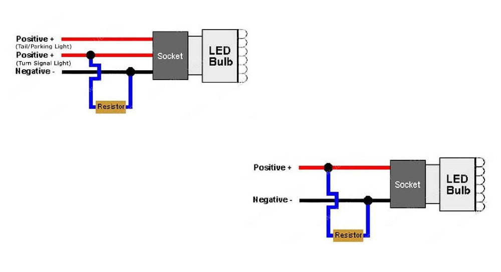 30W 15-Ohm Ceremic Resistors For Motorcycle Fix LED Turn Signal Bulb H —  iJDMTOY.com