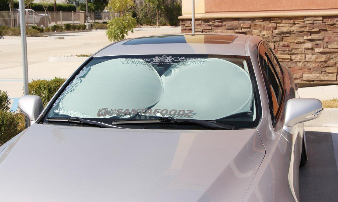 (2) Medium 60 x 27.5" Car Windshield Sunshade, Foldable, Sun Shade Protection