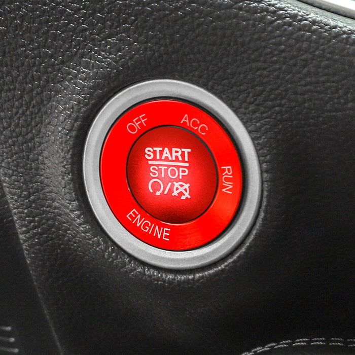 Keyless Engine Push Start Button & Surrounding Ring For Dodge Charger Challenger