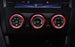 Red Aluminum AC Climate Control Knob Ring Covers For Subaru Impreza WRX/STi