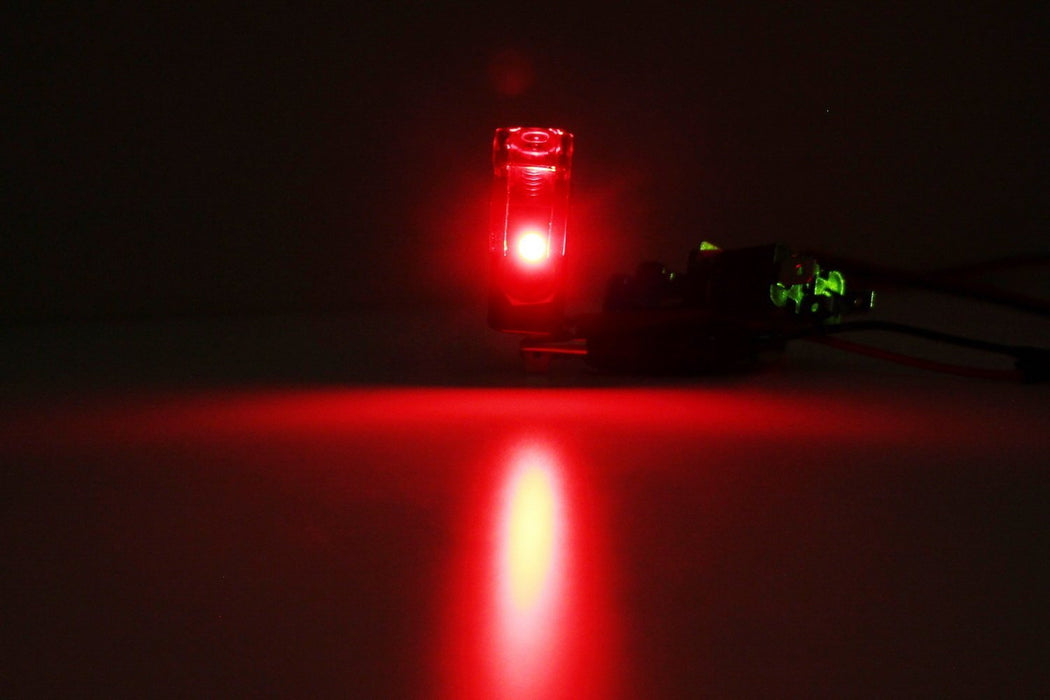 Aircraft Style 12V/20A Red LED Illuminated On/OFF SPST Toggle Switch w/ Cover