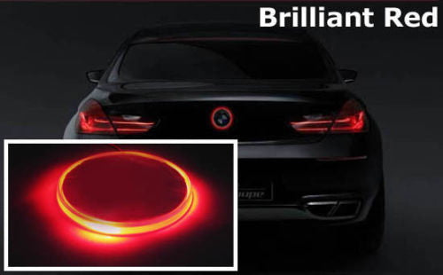 For BMW Background Logo LED Xenon White Light Emblem Badge 3 5 7 Z Series  X3 X5