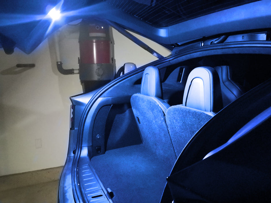 Blue Super Bright Full LED Door/Footwell/Glove Box/Trunk Lamps For Tesla 3 Y X S
