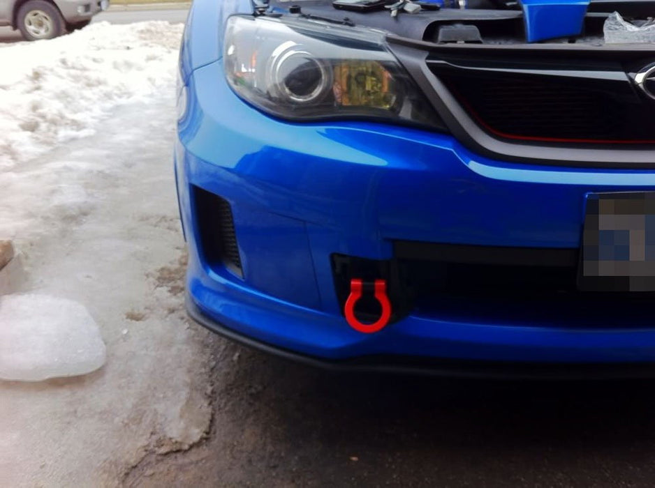 Red Track Racing Style CNC Aluminum Tow Hook Ring For Scion FRS Subaru BRZ WRX