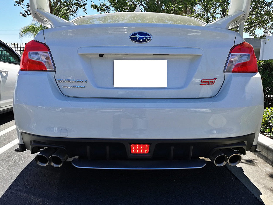 Smoked Lens Red LED Rear Fog/Brake/Tail Light Kit For Subaru WRX STi Impreza XV