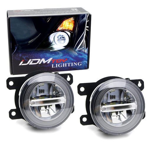 Direct Fit 15W LED Projector Fog Lights For Acura Honda Ford Nissan Infiniti etc