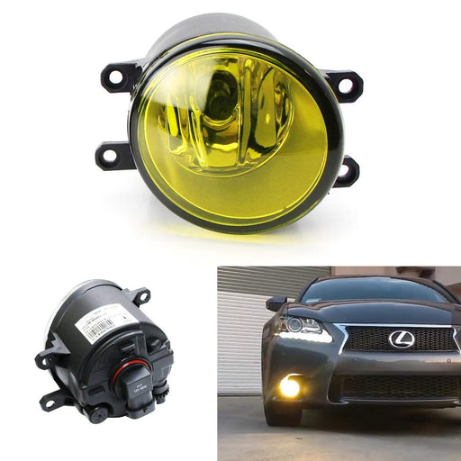 LH Yellow Lens Rplacement Fog Light Lamp w/ 55W H11 Bulb For Toyota Lexus Scion