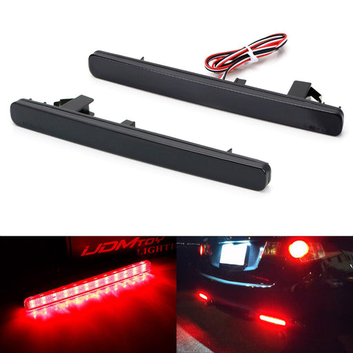 Smoked Lens 48-SMD LED Bumper Reflector Marker Lights For 2009-2014 Acura TSX