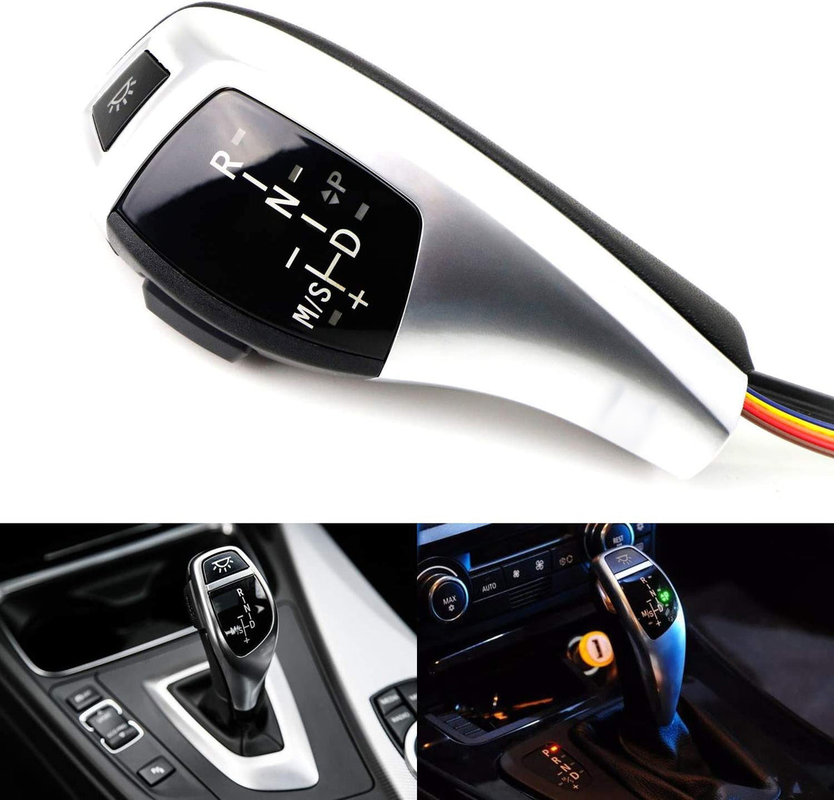 F30 Style LED Illuminated Shift Knob Gear Selector Upgrade For BMW E90