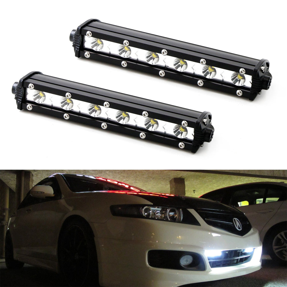 Led Running Light Casing 18W High Power CREE LED Daytime Running Light Kit w/ Relay Wire Harnes ...