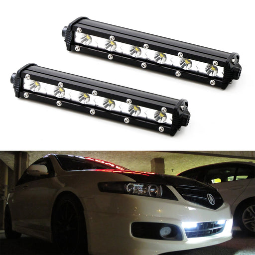 18W High Power CREE LED Daytime Running Light Kit w/ Relay Wire Harness For Cars