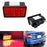 Red, Smoked or Black Housing with Clear Lens F1 Style LED Rear Fog Light Kit Fit 2011-up Subaru WRX STi, Impreza or VX Crosstrek (with Wire Harness & Mounting Bracket)-iJDMTOY