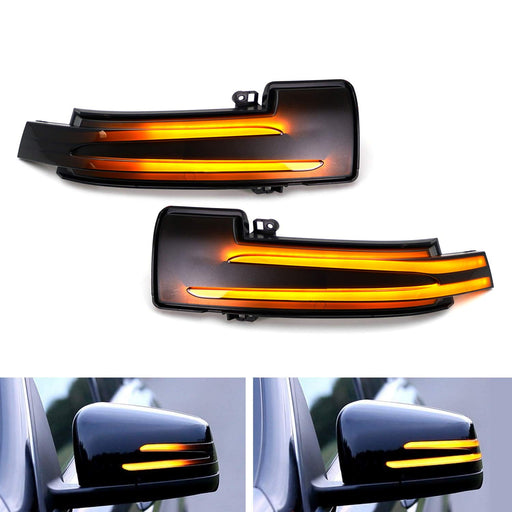 Side Mirror Sequential Blink Turn Signal Light For Mercedes C E S CLA CLS GLK...