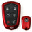 Glossy Red Smart Key Fob Shell compatible with Cadillac Escalade