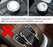 (1) Silver Anodized Aluminum Center Console Command Control Knob Wheel Cover For Mercedes A B C E S CLA GLA GLK ML GL Class-iJDMTOY
