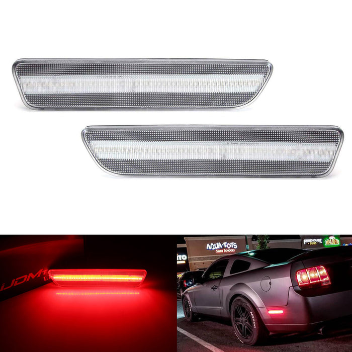 Red Lens LED Rear Bumper Side Marker Lights For 2005-2009 Ford Mustang – MODIPIM, Plug & Play