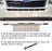 Chrome Bull Bar Front Bumper License Plate Mount Bracket Holder Off-Road Lights