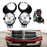 Clear Lens Fog Light Kit w/ 9145 Halogen Bulbs, Bezel Covers, Relay Wiring & Switch For 2002-2008 Dodge RAM 1500, 2003-2009 Dodge RAM 2500 3500 & 2004-2006 Dodge Durango-iJDMTOY