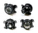 (2) OEM Replace Projector Fog Light Housings For Jeep Wrangler, Grand Cherokee, Dodge Charger Journey Magnum etc., HID or LED Ready (Bulbs Not Included)-iJDMTOY