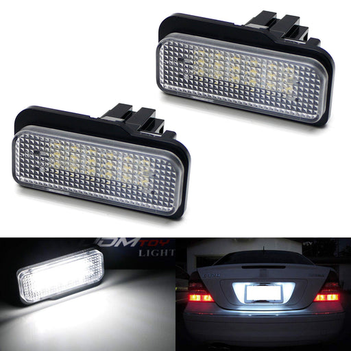 18-SMD Error Free LED License Plate Light Lamps, For Mercedes-Benz C E CLS Class