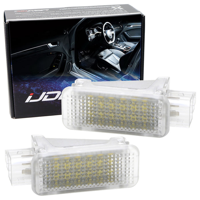 White Error Free LED Door Courtesy Lights Lamps For Audi A3 A4 A5 A6 A —  iJDMTOY.com