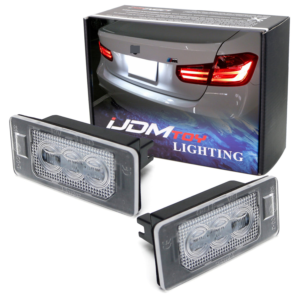 Super Bright White 3-CREE LED License Plate Lamps For BMW E90 E92