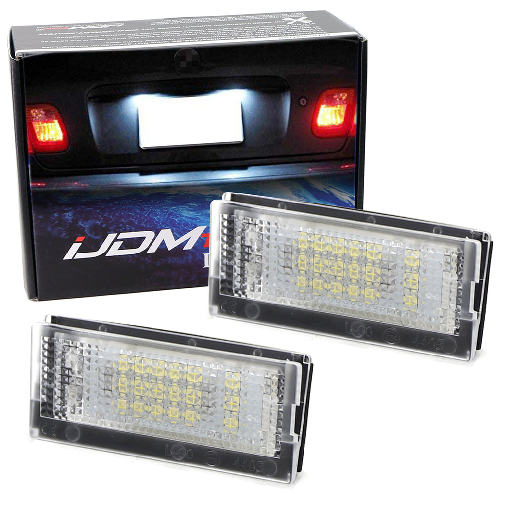 SeKi Lumière LED Pour Plaque D'Immatriculation BMW E46 (Berline + Touring) - Blanc Froid Xénon 6000K - Canbus - Plug & Play
