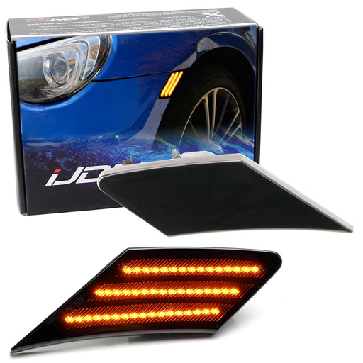 Smoked Lens 3-Stripe LED Wheel-Arch Side Marker Lights For Scion FR-S Subaru BRZ