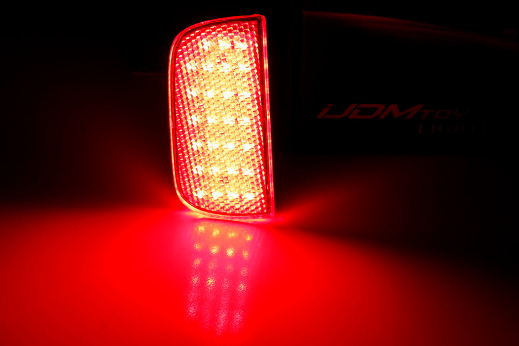 Smoke Lens 54-SMD LED Bumper Reflector Lights For 16-21 Honda Civic Sedan/Coupe
