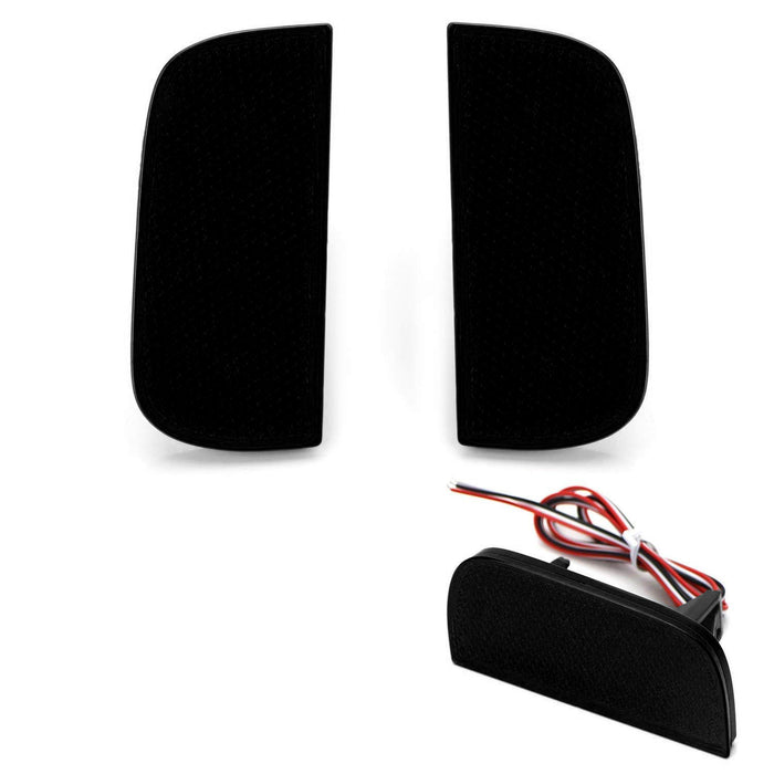 IJDMTOY Smoked Lens 54-SMD LED Bumper Reflector Lights For Honda Civic 2016-2021 Sedan/Coupe