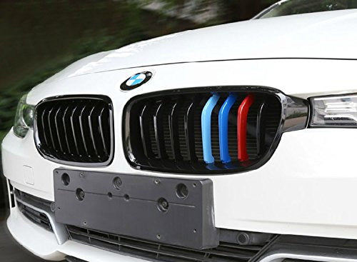 M-Sport 3-Color Grille Insert Trims For BMW F30 3 Series Black Kidney —  iJDMTOY.com