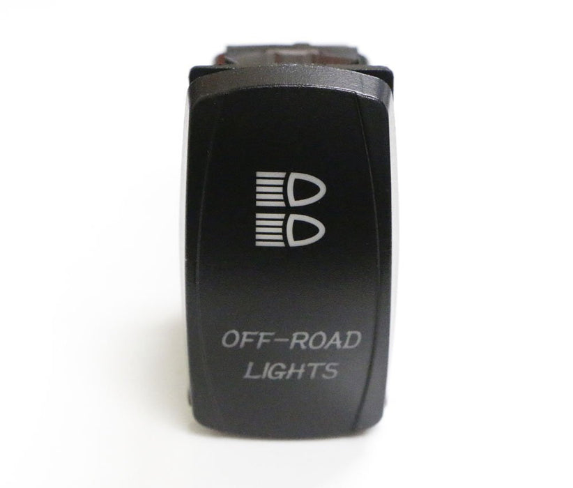 Off-Road Lights 5-Pin SPST ON/OFF Blue LED Indicator Rocker Switch For Fog Lamps