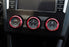 Red Aluminum AC Climate Control Knob Ring Covers For Subaru Impreza WRX/STi