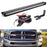 Lower Grille Mount 30" LED Light Bar Kit For 2003-2018 Dodge RAM 2500 3500, Includes (1) 150W High Power CREE LED Lightbar, Lower Bumper Opening Mounting Brackets & On/Off Switch Wiring Kit-iJDMTOY