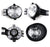Clear Lens Fog Light Kit w/ 9145 Halogen Bulbs, Bezel Covers, Relay Wiring & Switch For 2002-2008 Dodge RAM 1500, 2003-2009 Dodge RAM 2500 3500 & 2004-2006 Dodge Durango-iJDMTOY