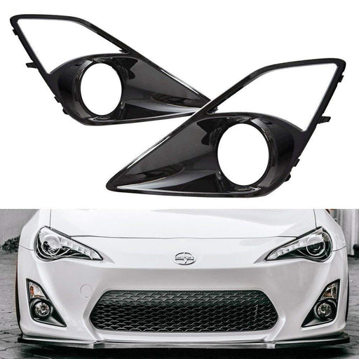 A Pair Left & Right Fog Lamp High-Gloss Bezel Covers For 2013-2016 Scion FR-S