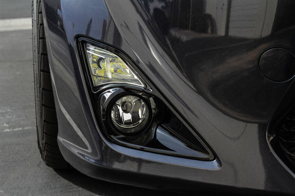 A Pair Left & Right Fog Lamp High-Gloss Bezel Covers For 2013-2016 Scion FR-S