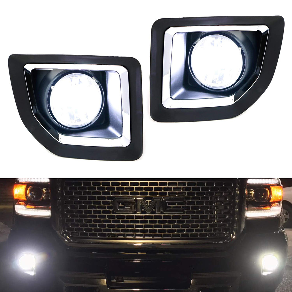 Chrome Bezel w/ Clear Lens Fog Light Kit + Switch Wiring For 17-19 Nis —  iJDMTOY.com