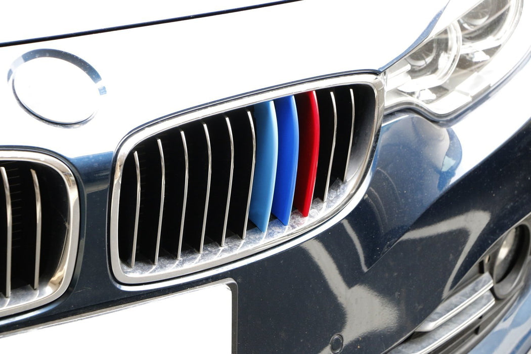 M-Sport 3-Color Grille Insert Trims For BMW F32 4 Series w/Standard Kidney Grill