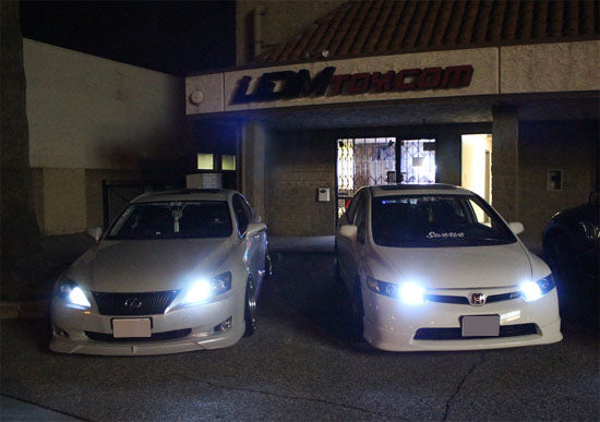 Xenon White 52-SMD 9005 LED High Beam Daytime Running Lights Kit For Acura Honda
