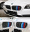 M-Sport 3-Color Grille Insert Trims For BMW F10 F11 5 Series Center Kidney Grill