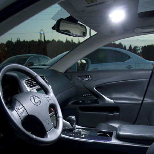 White 9-SMD-5730 36mm LED Bulbs For Car Interior Dome Lights 1.50" 6411 DE3425