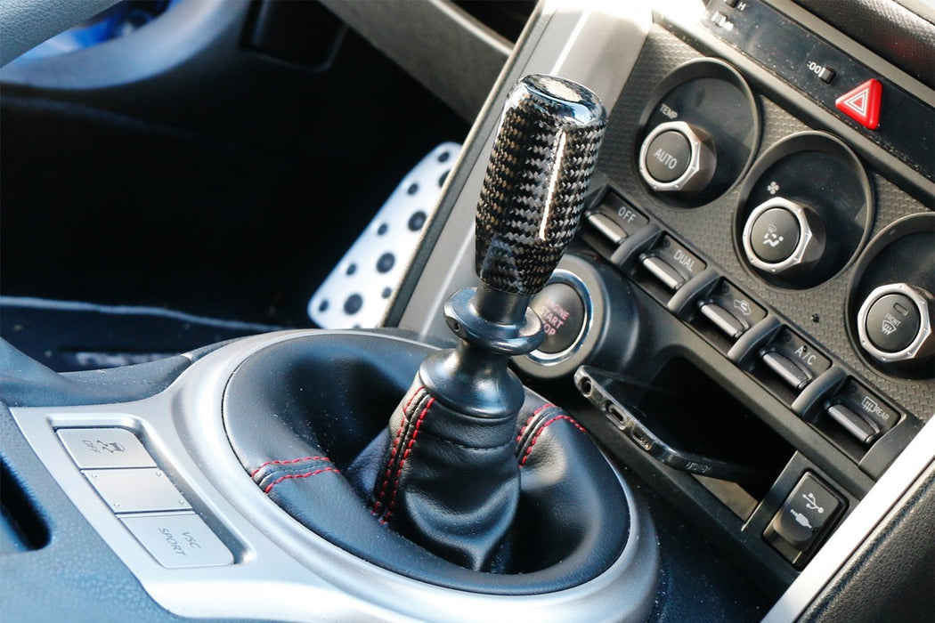 Glossy Black Real Carbon Fiber Shift Knob For Most Car 6-Speed, 5-Speed, 4-Speed