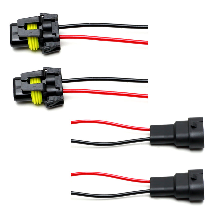 thumbnail image 2 of WSAYS 9005/9006/H10 Male Adapter Wiring Harness Sockets - For LED Fog Light Driving Lights 2 of 3