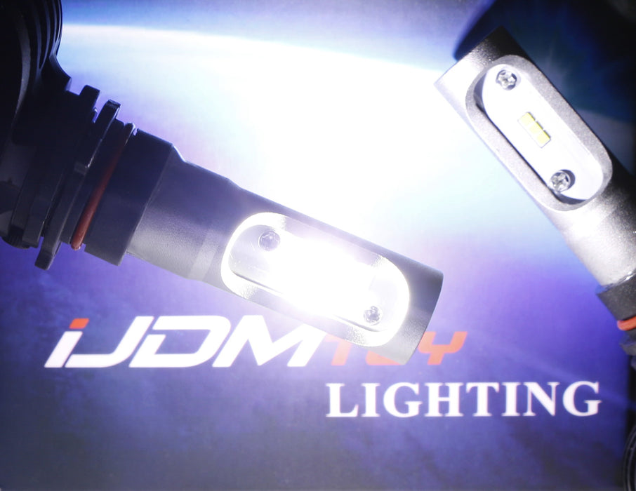 (2) High Power 50W LED High Beam DRL Daytime Running Light Kit For Mazda 3 6 CX5