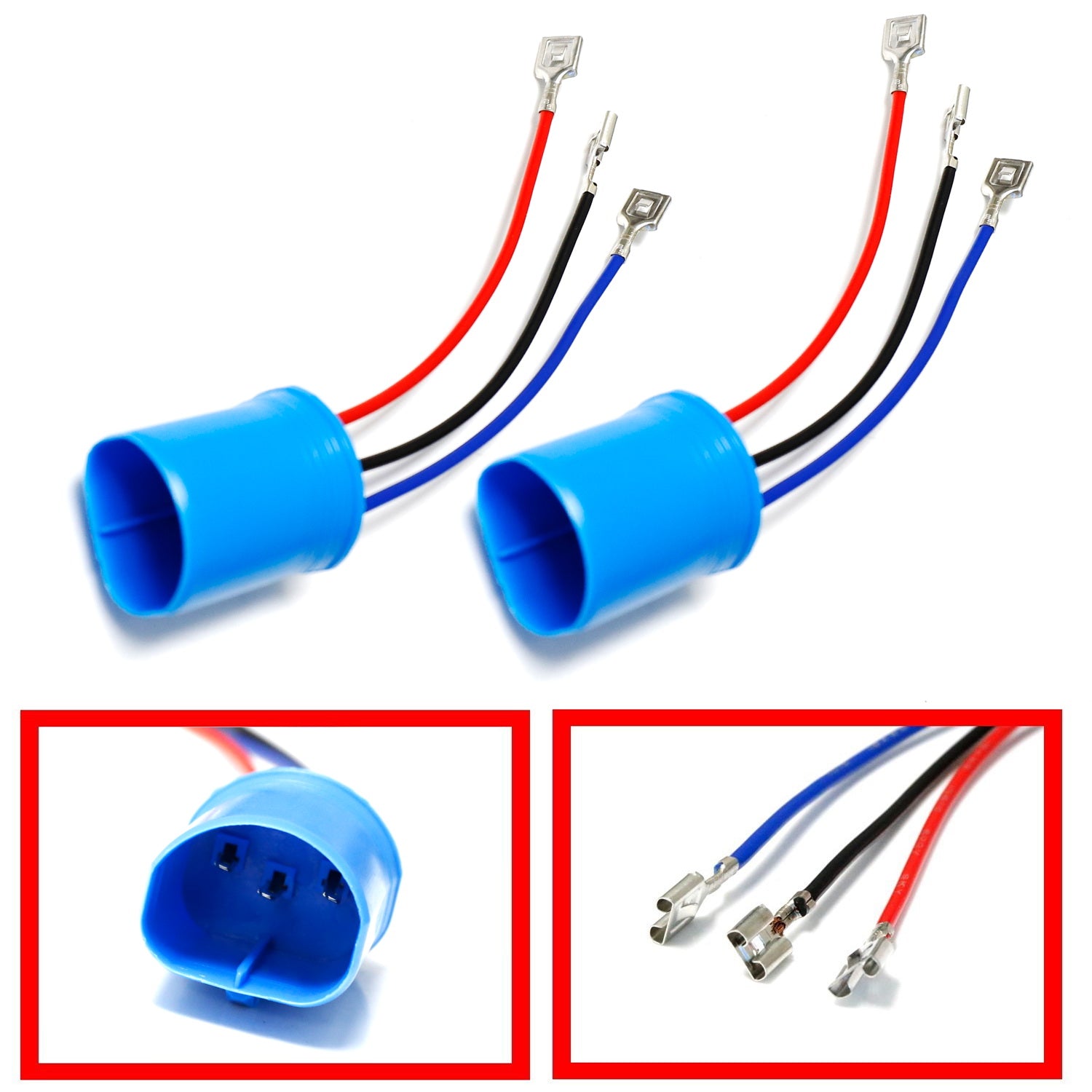 IJDMTOY Xenon Headlight Kit Dual-Relay Wiring Harness Compatible With H13 9008 Hi/Lo - Foto 11