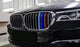 Exact Fit ///M-Colored Grille Insert Trims For 2016-up BMW G11/G12 7 Series 740i, 750i, 750Li, etc with 9 Standard Grille Beams-iJDMTOY