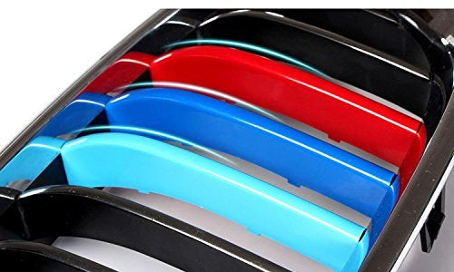 M-Sport 3-Color Grille Insert Trims For BMW F10 F11 5 Series Center Kidney Grill