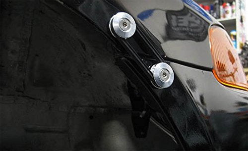 iJDMTOY Universal Fit Black Finish JDM Quick Release Fastener Kit For Car  Bumper Trunk Fender Hatch Lid
