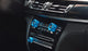 Blue AC Climate Control Radio Volume Knob Ring Covers For 15-17 BMW X3 15-18 X4